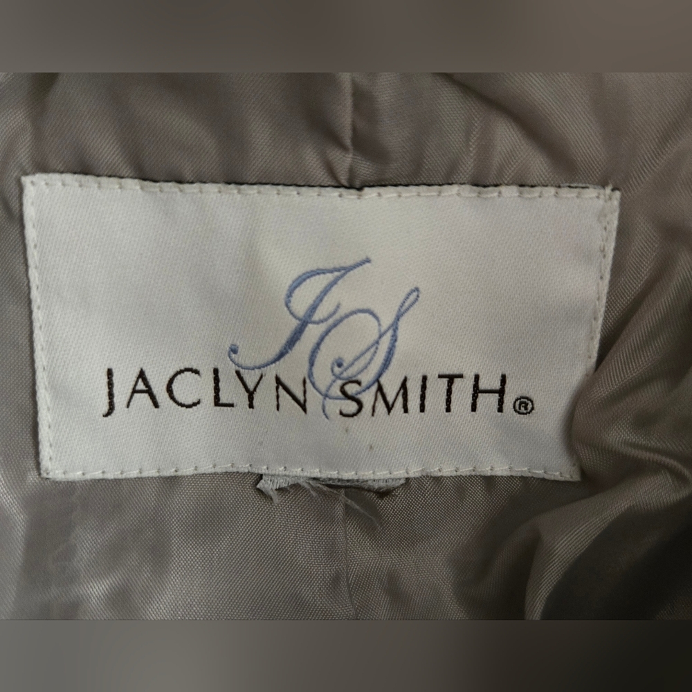 Jaclyn Smith Silver Jacket Button Closure, Fully … - image 5